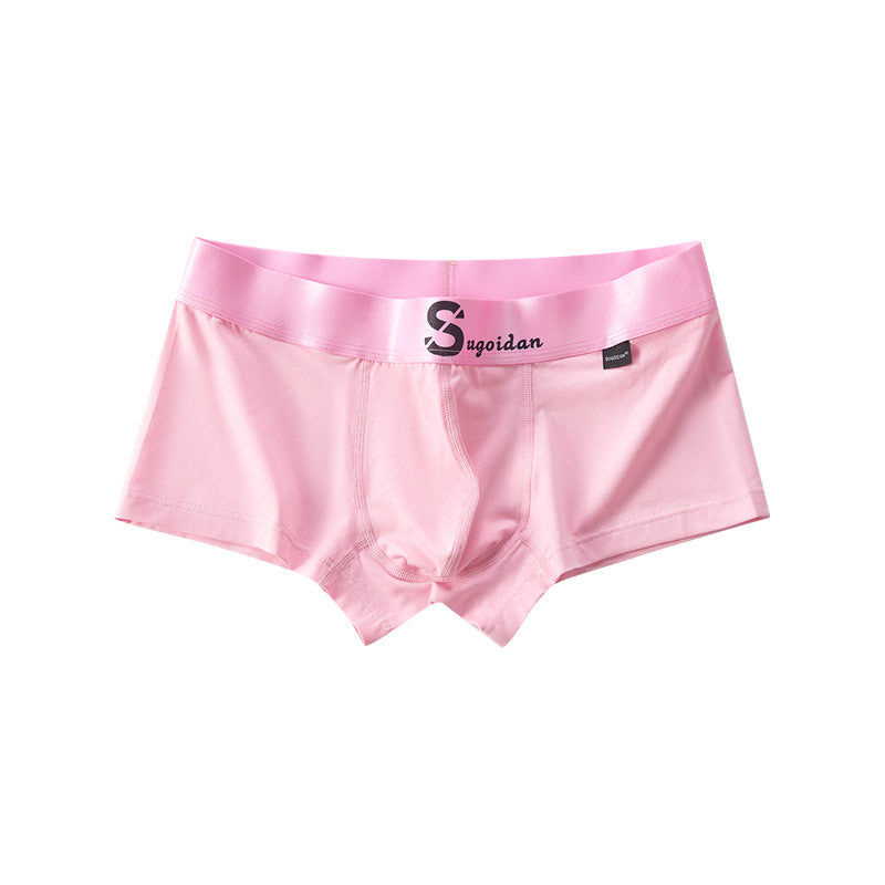 Men's Cotton Low Rise Boxer Briefs Sports Breathable Boxer Briefs