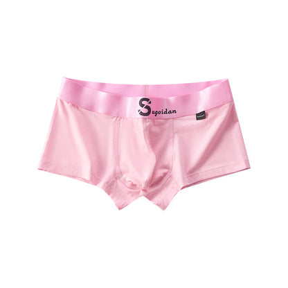 Men's Cotton Low Rise Boxer Briefs Sports Breathable Boxer Briefs