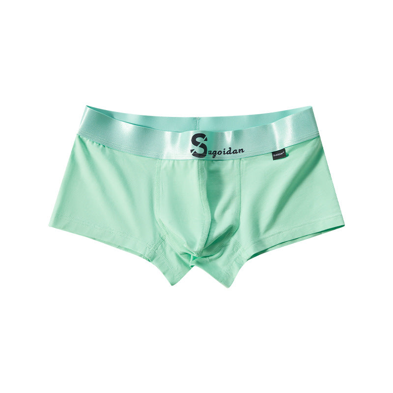 Men's Cotton Low Rise Boxer Briefs Sports Breathable Boxer Briefs