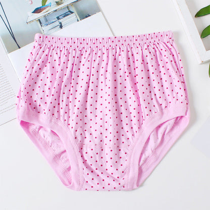 [8 PCS] Women's 100% Cotton Large Size High Waist Briefs