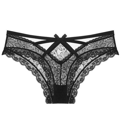 Sexy bow romantic lace panties