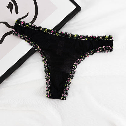 Lace Sexy Low Waist See-through Thong