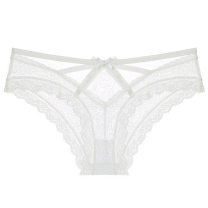 Sexy bow romantic lace panties