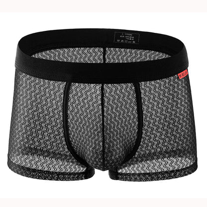 Men's Fashion Mesh Breathable Boxer Briefs