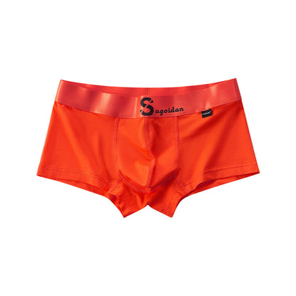 Men's Cotton Low Rise Boxer Briefs Sports Breathable Boxer Briefs