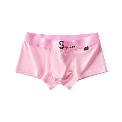 Men's Cotton Low Rise Boxer Briefs Sports Breathable Boxer Briefs