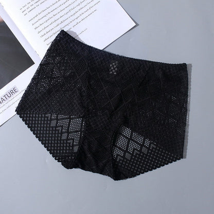 Lace High Elasticity Hollow Skin-friendly Transparent Boxer Briefs