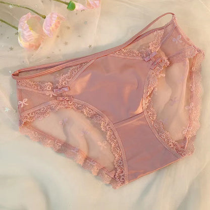 New silky satin sexy lace panties