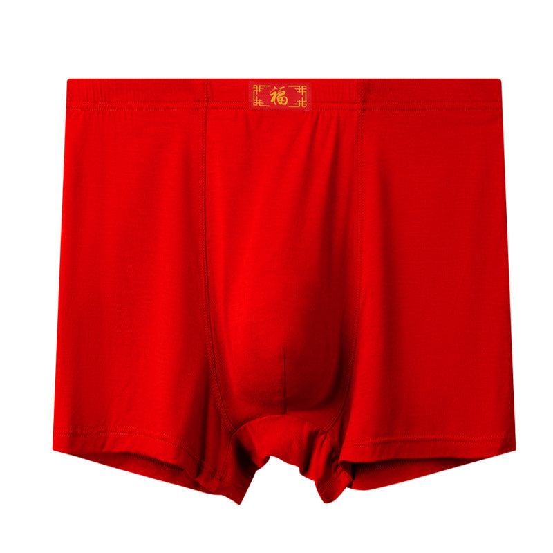 Men's High Waist Breathable Large Size Boxer Briefs