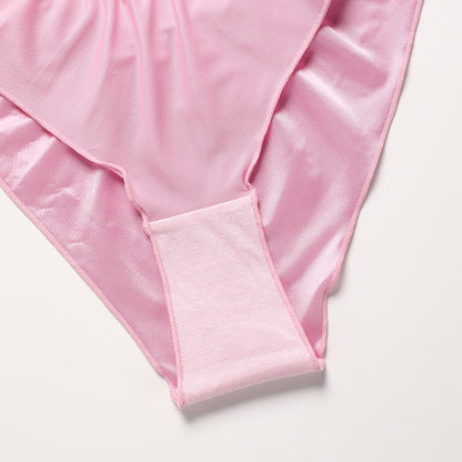 Low-rise Stretch Satin Breathable Thong
